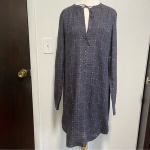 Zadig & Voltaire Purple Gray Mosaic Lightweight Shift Dress Women’s Size Medium